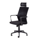 sigma black office chair head rest